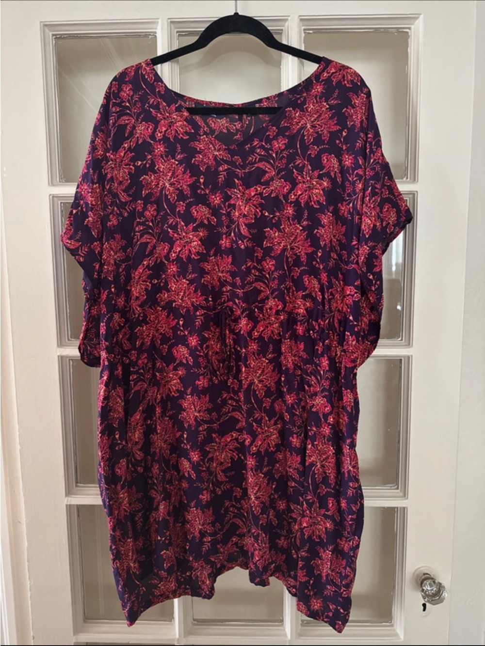 Lands end mini kaftan dress